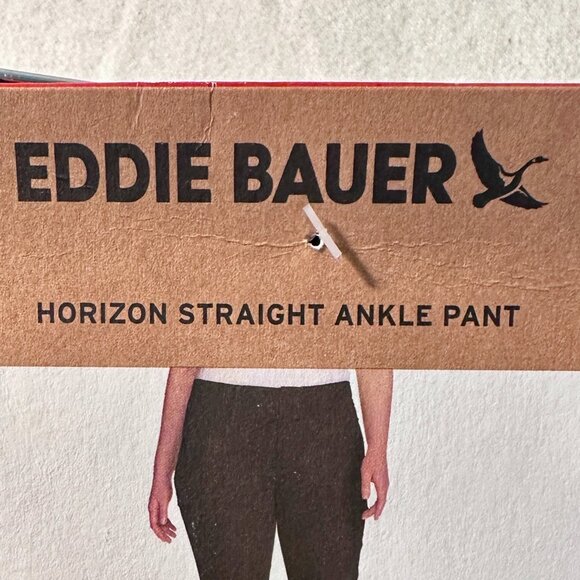 Eddie Bauer Women's Horizon Straight Ankle Pant Size 8 Black Outdoor Casual NEW - Picture 11 of 15